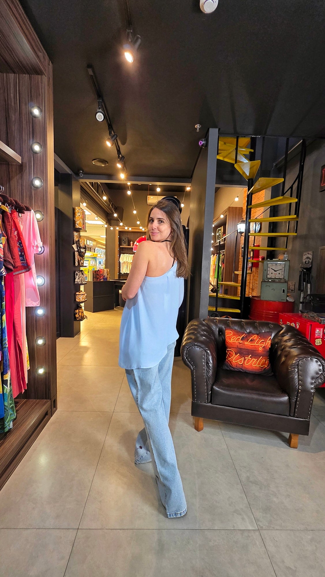 Blusa MYFT Ombro Único Assimétrica