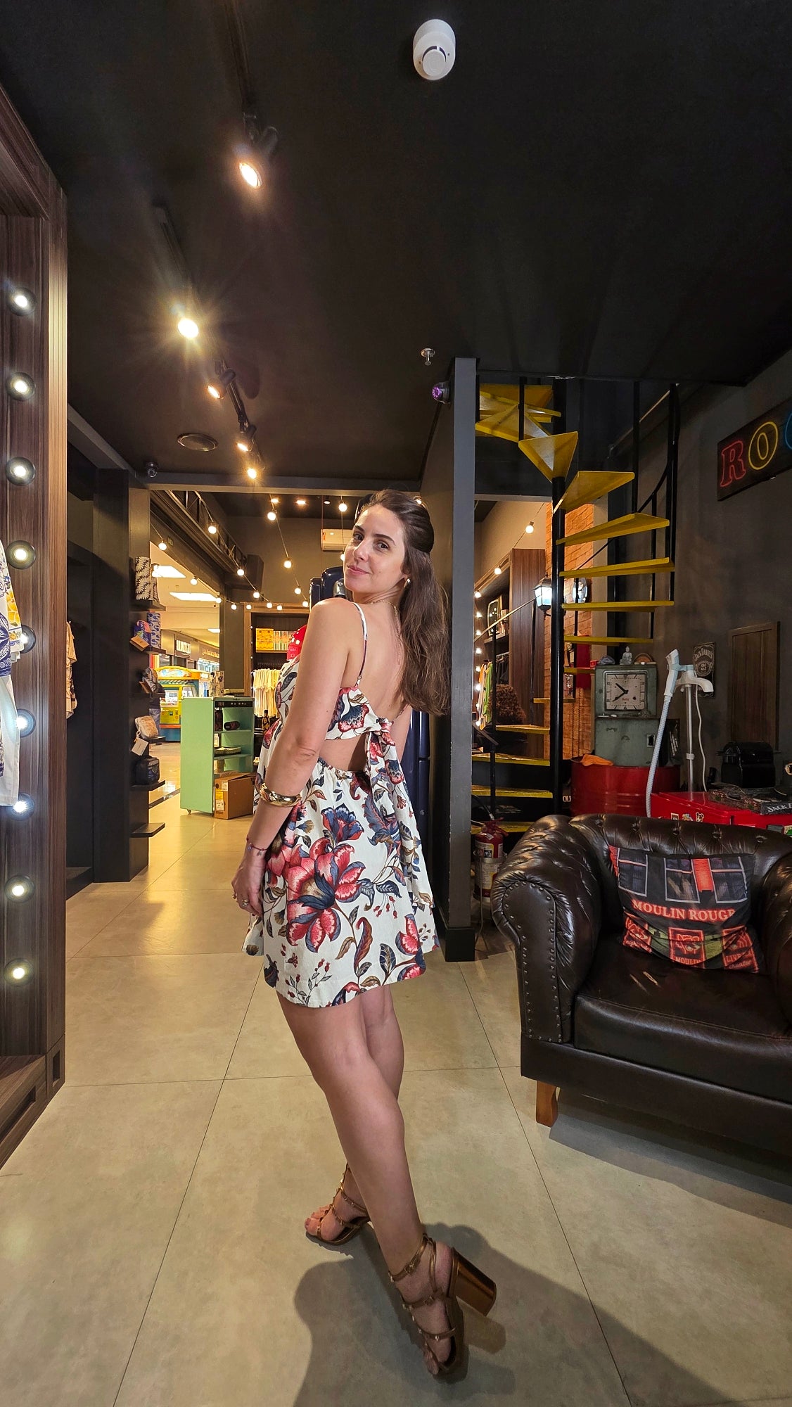 Vestido Farm Curto Boho De Mar Estampado