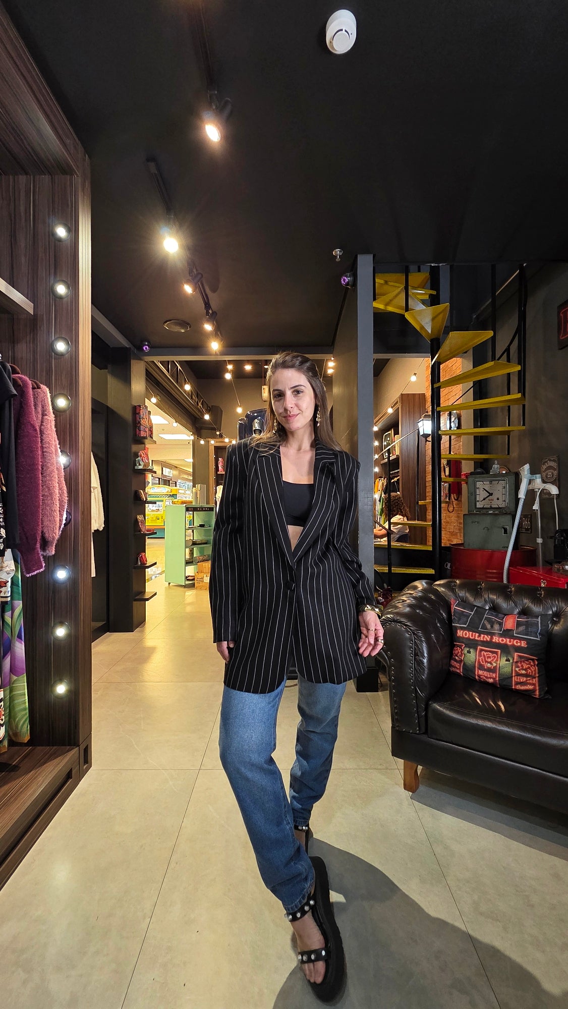 Blazer MYFT Oversized Alongado Com Linho