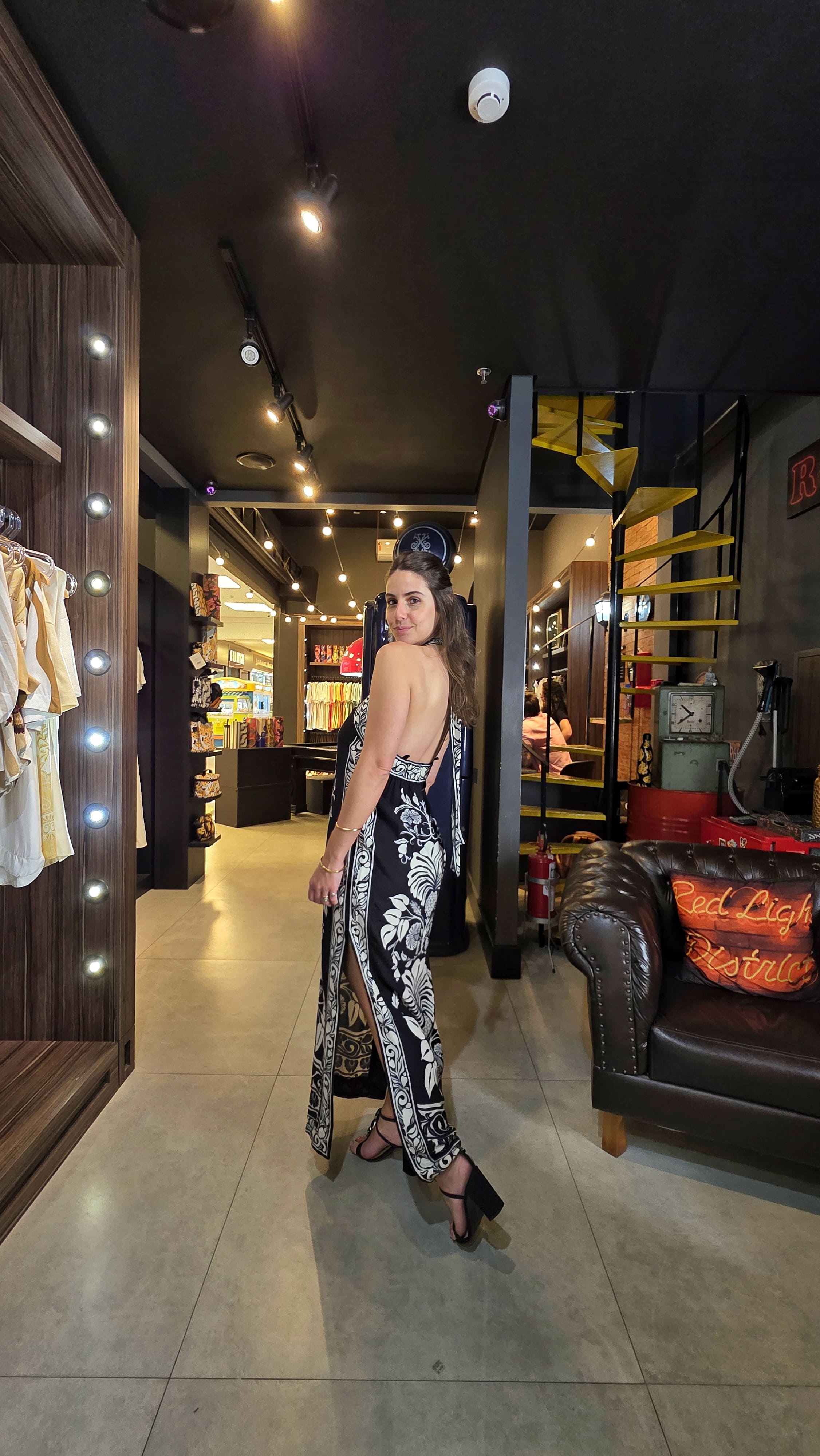 Vestido Farm Midi Sintra Estampado