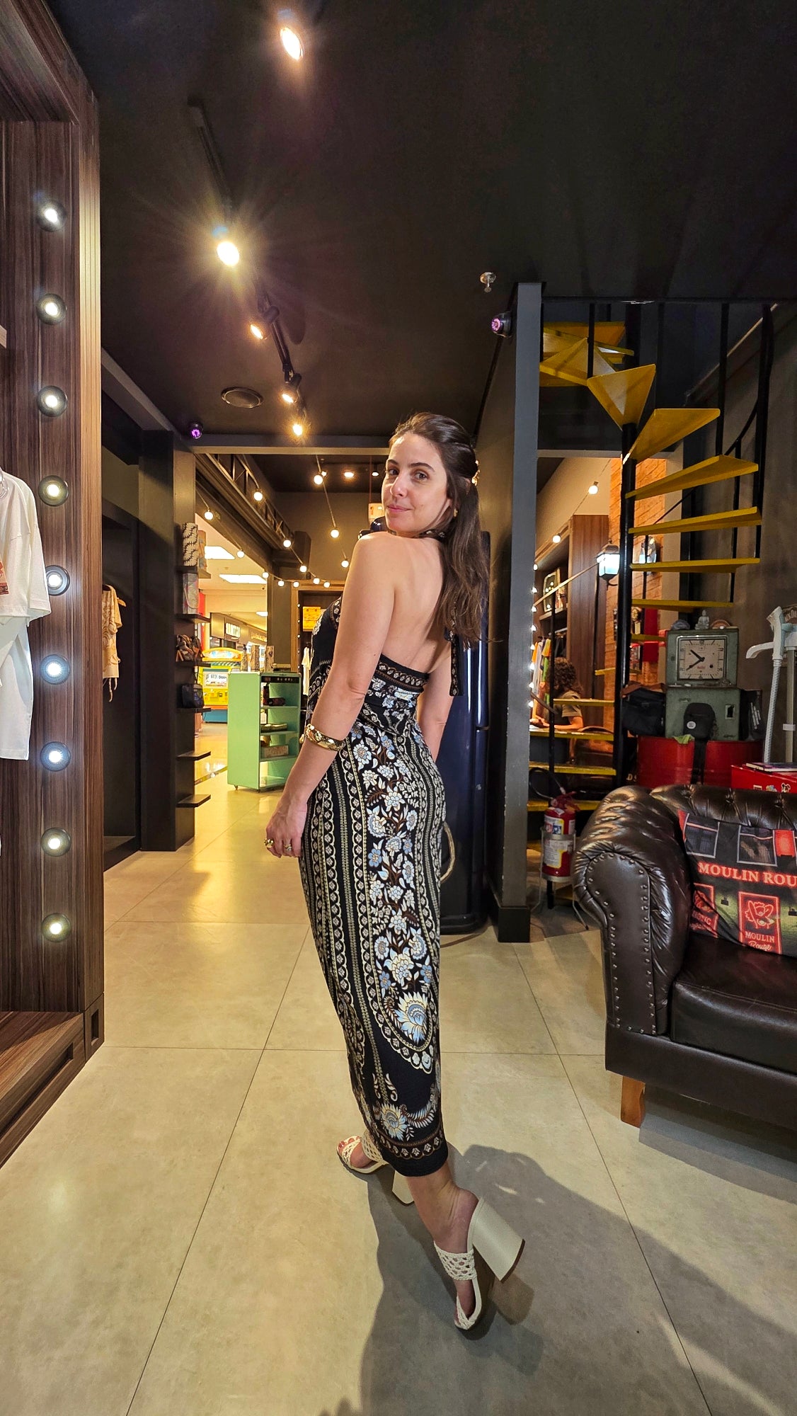 Vestido Farm Midi Daniela Estampado