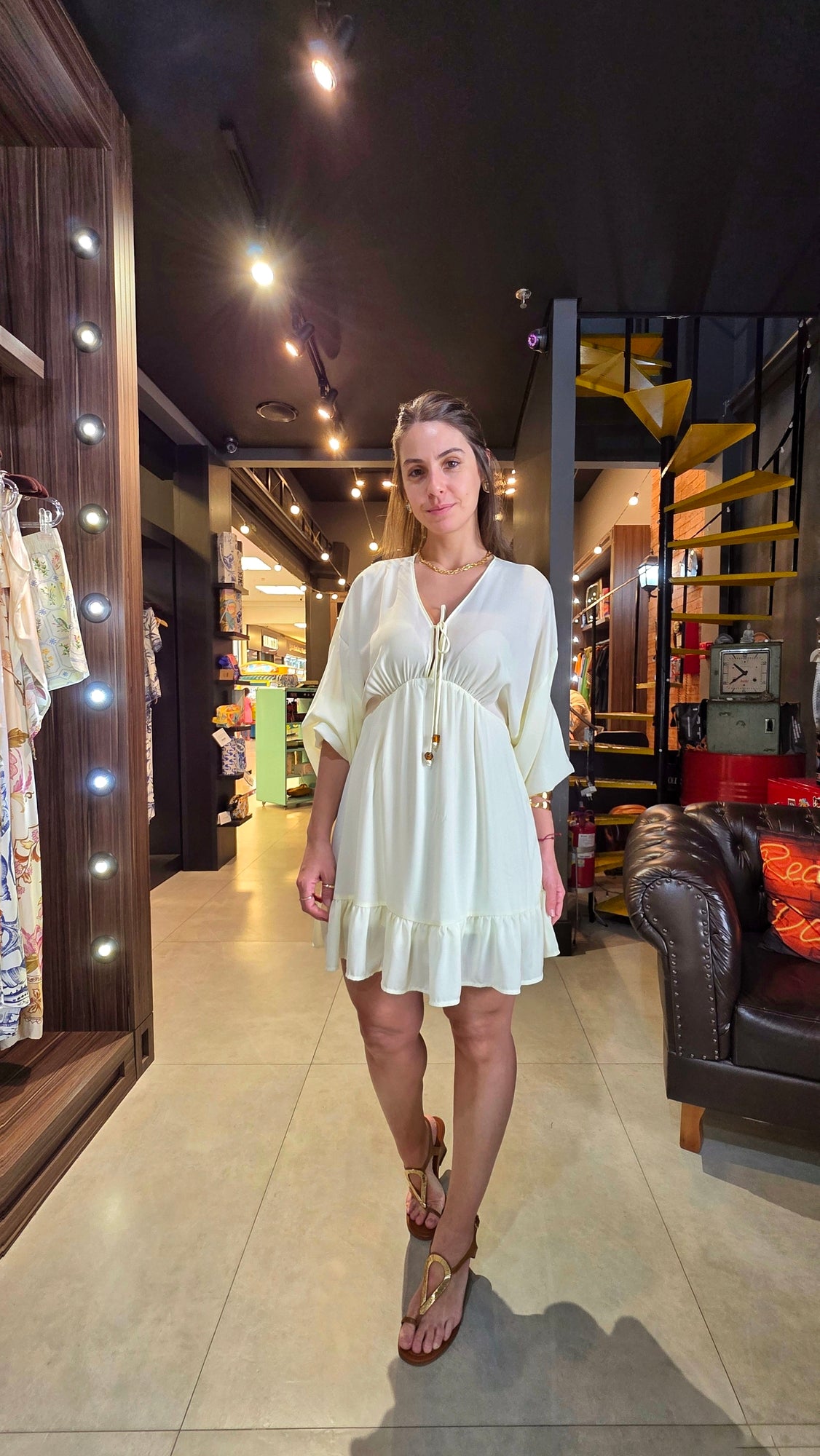 Vestido MYFT Curto Com Amarração