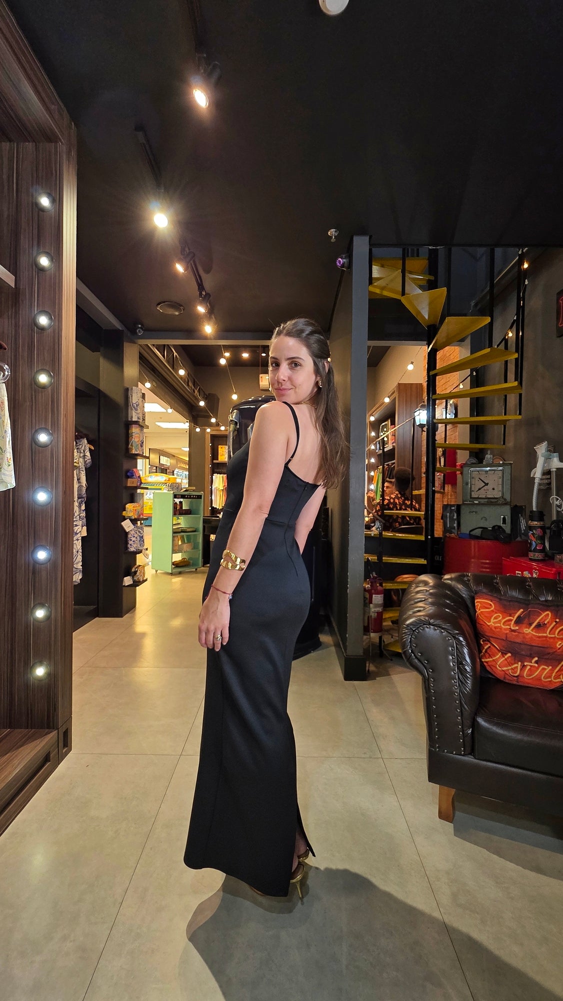 Vestido MYFT Super Midi Com Aplicação
