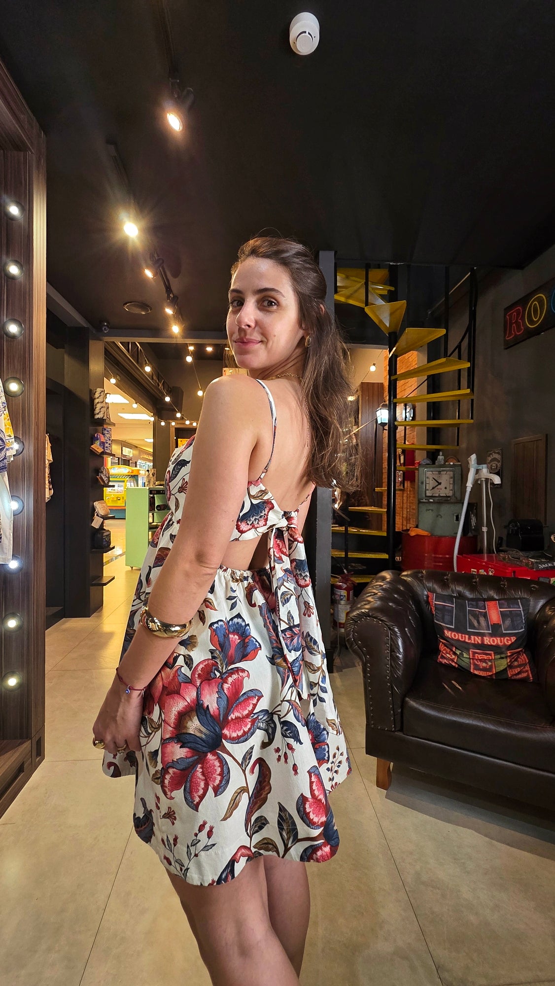 Vestido Farm Curto Boho De Mar Estampado