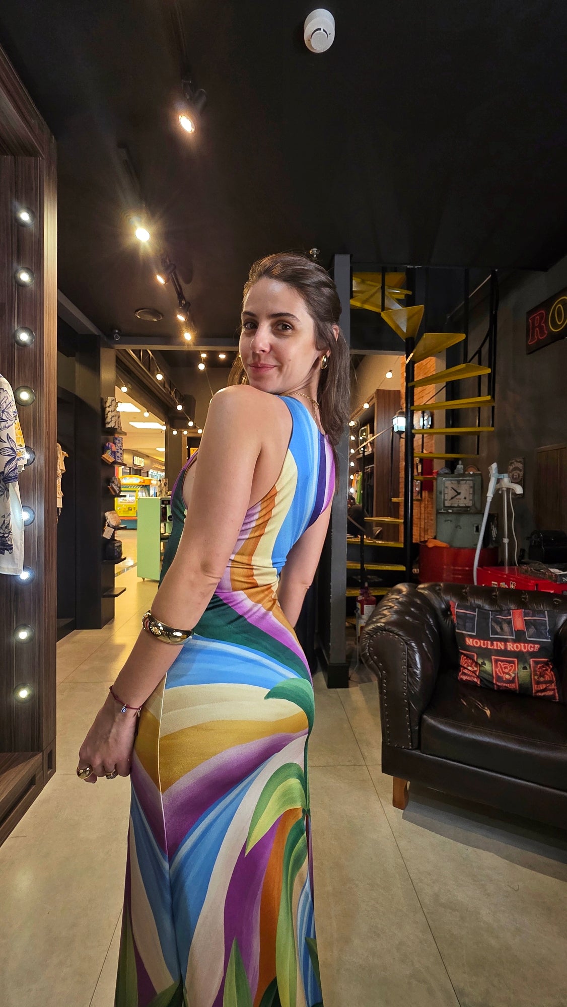 Vestido Farm Midi Montanha De Tucano Estampado