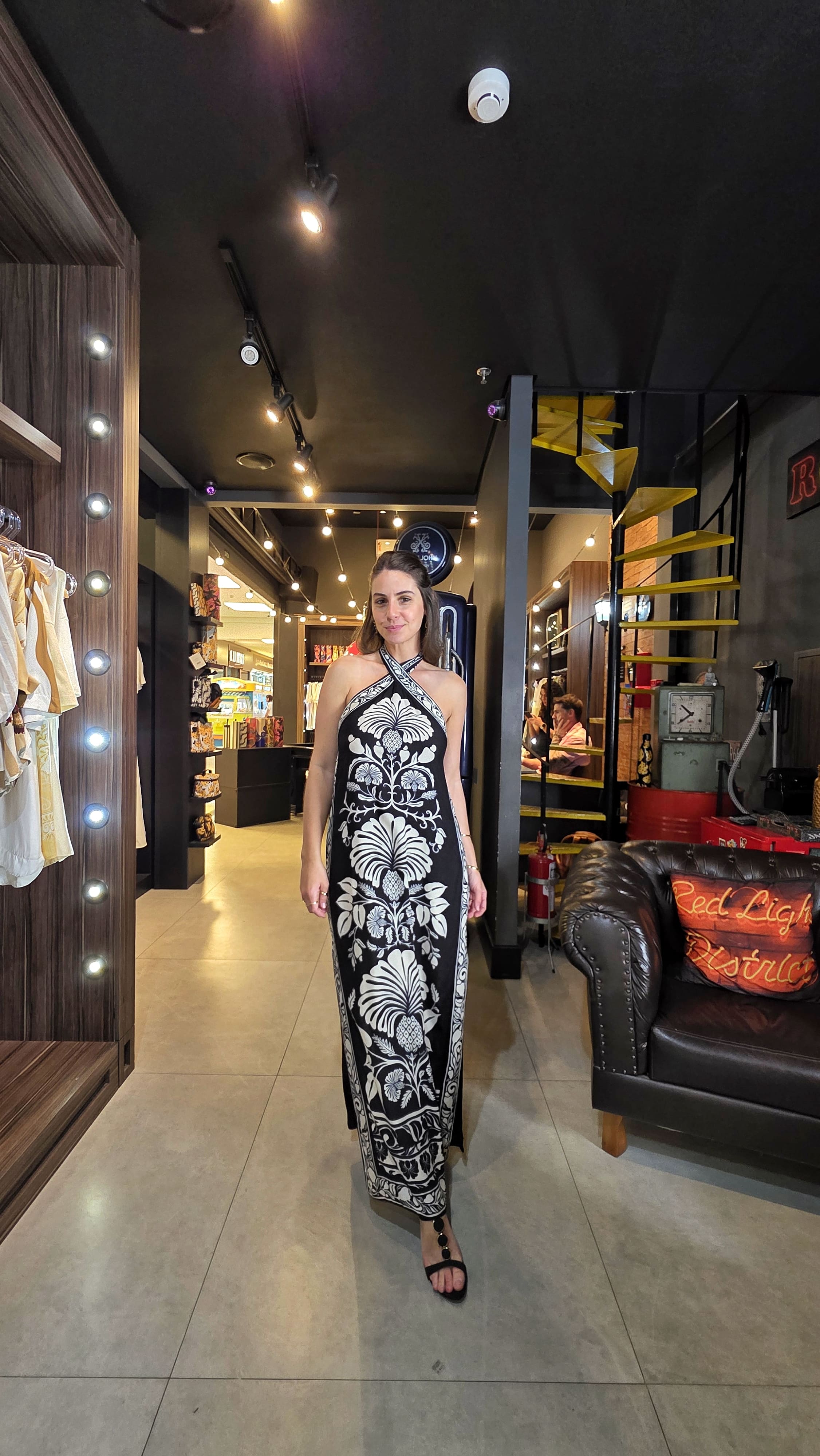 Vestido Farm Midi Sintra Estampado