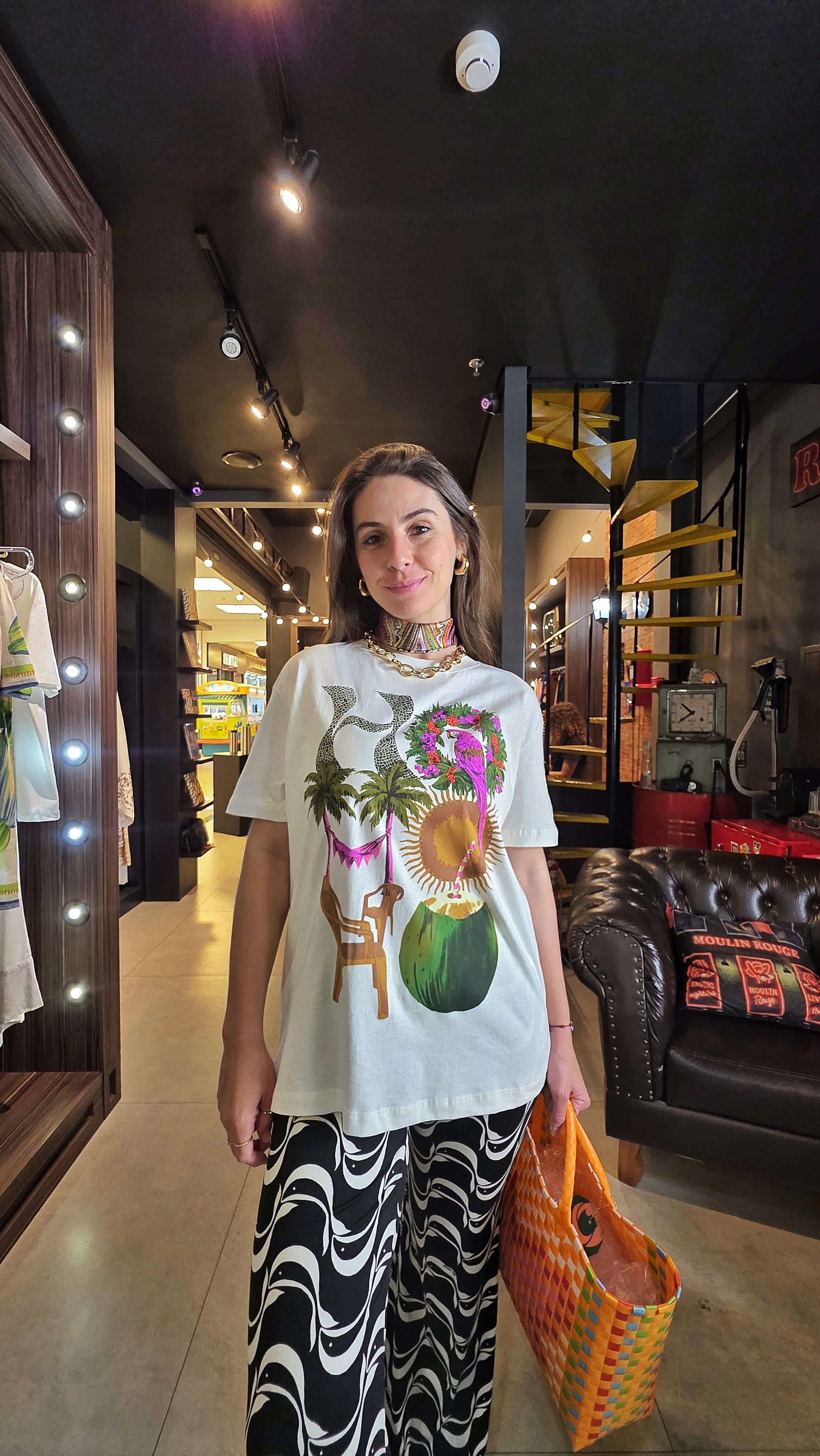 Tshirt Farm Média Hohoho Estampado
