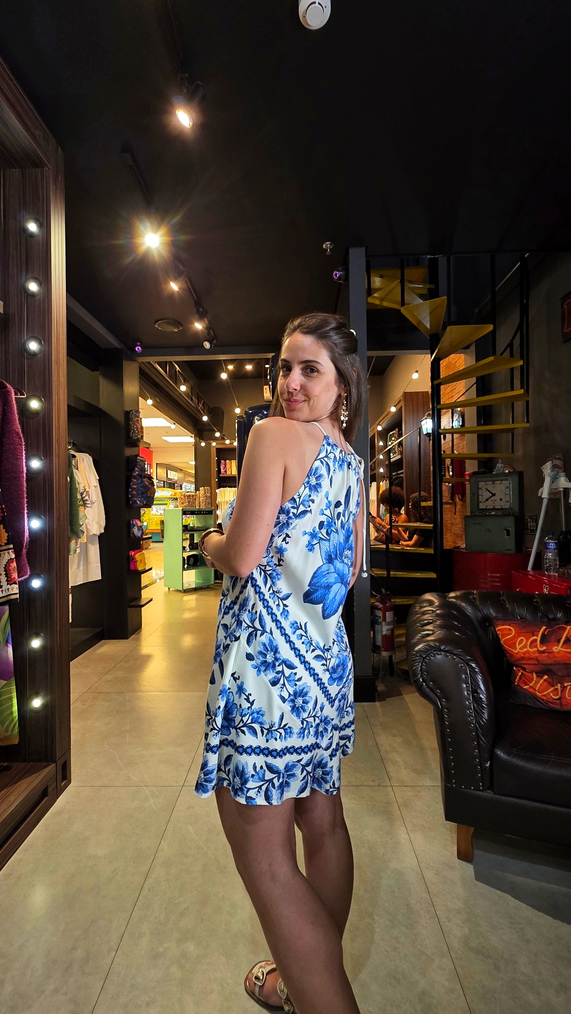 Vestido Farm Curto Fruta De Verão Estampado