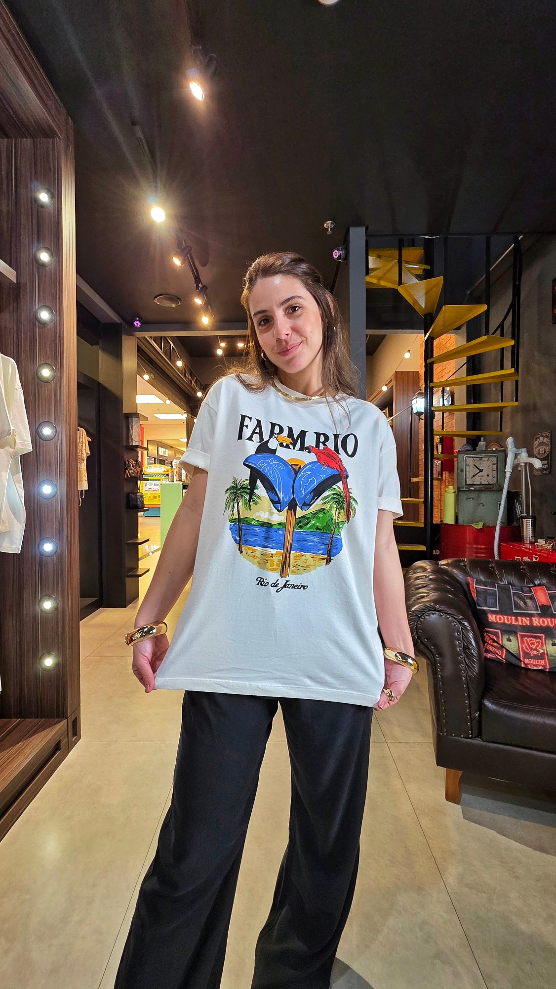 Tshirt Farm Média Orelhão Farm Rio Estampado