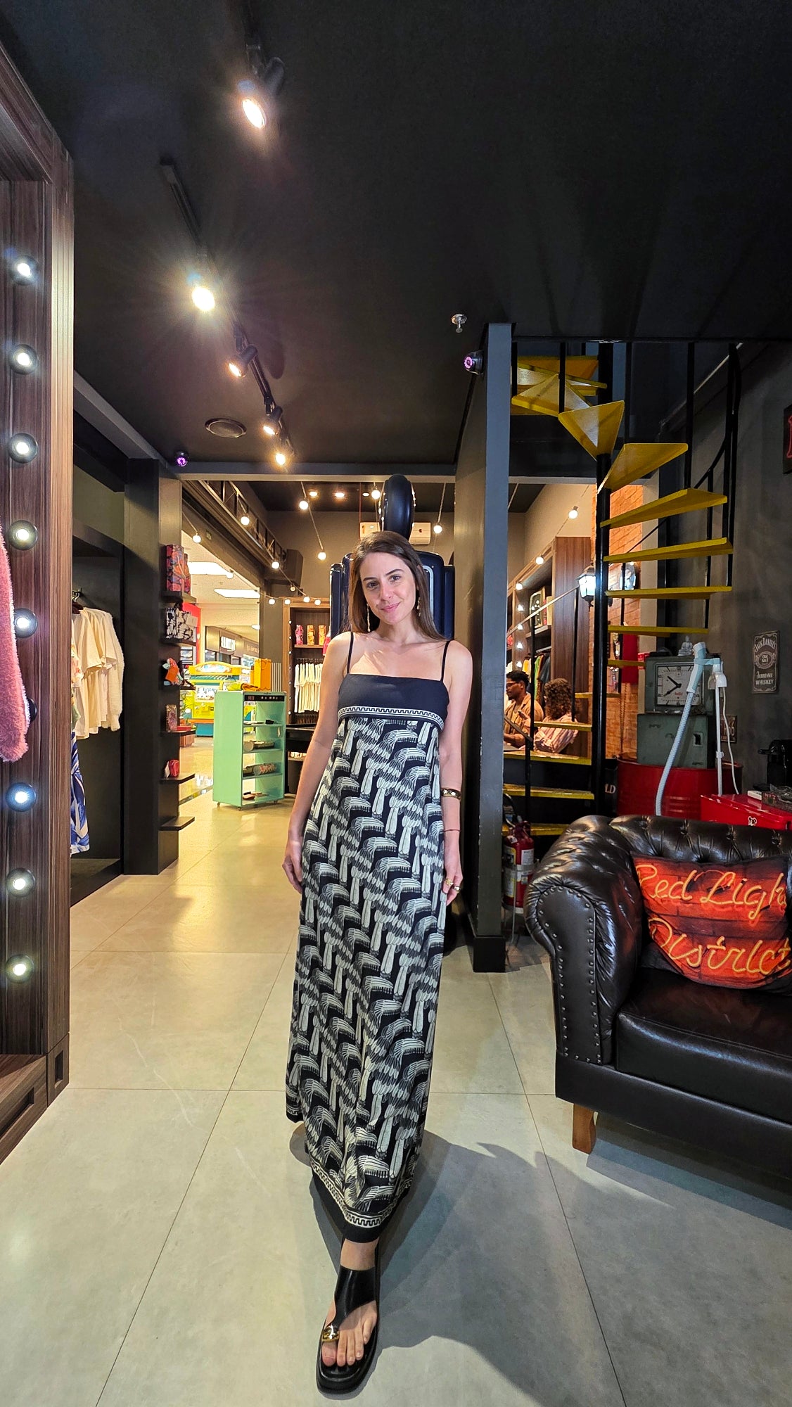 Vestido Farm Cropped Tucanario Estampado