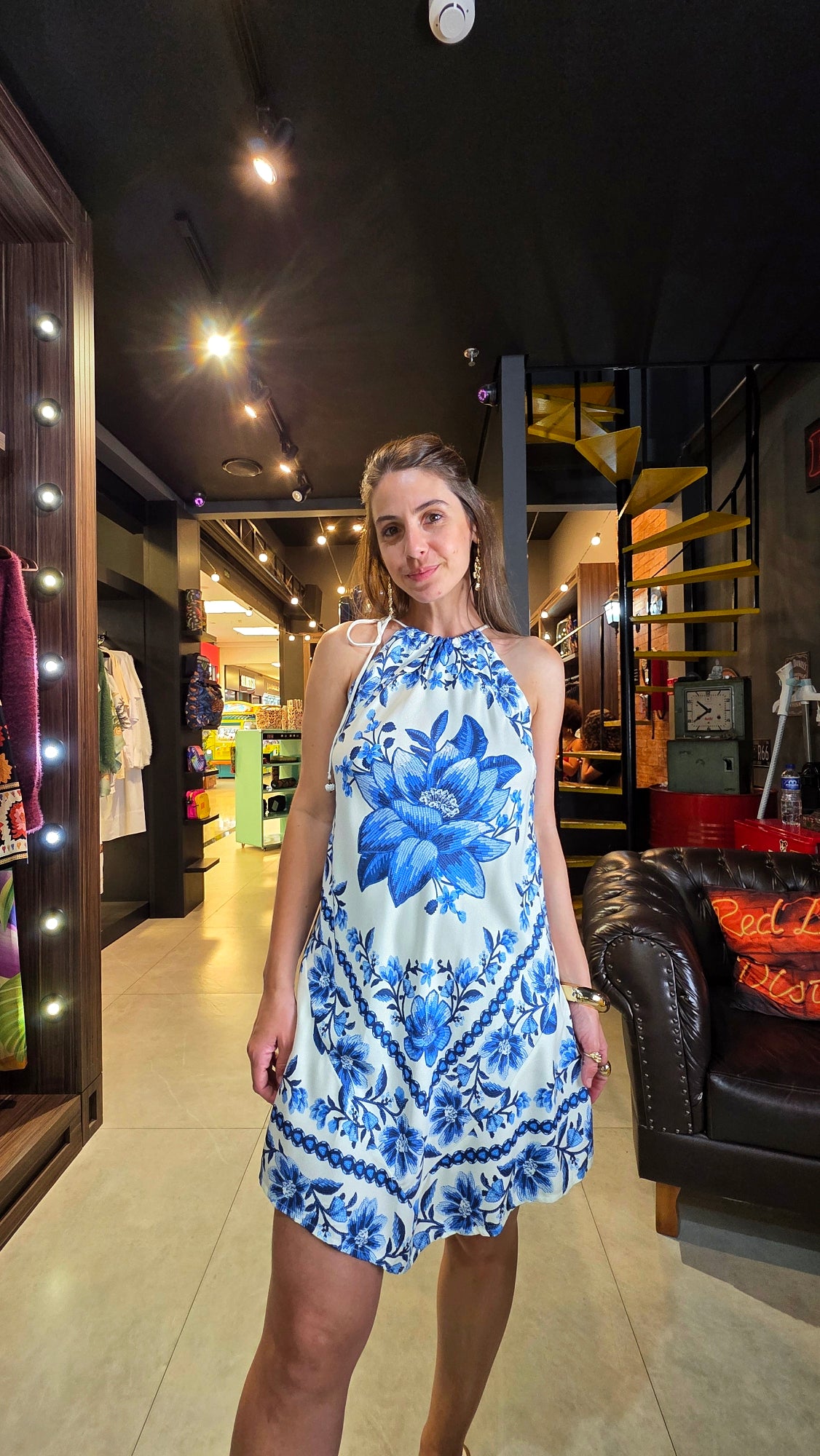 Vestido Farm Curto Fruta De Verão Estampado