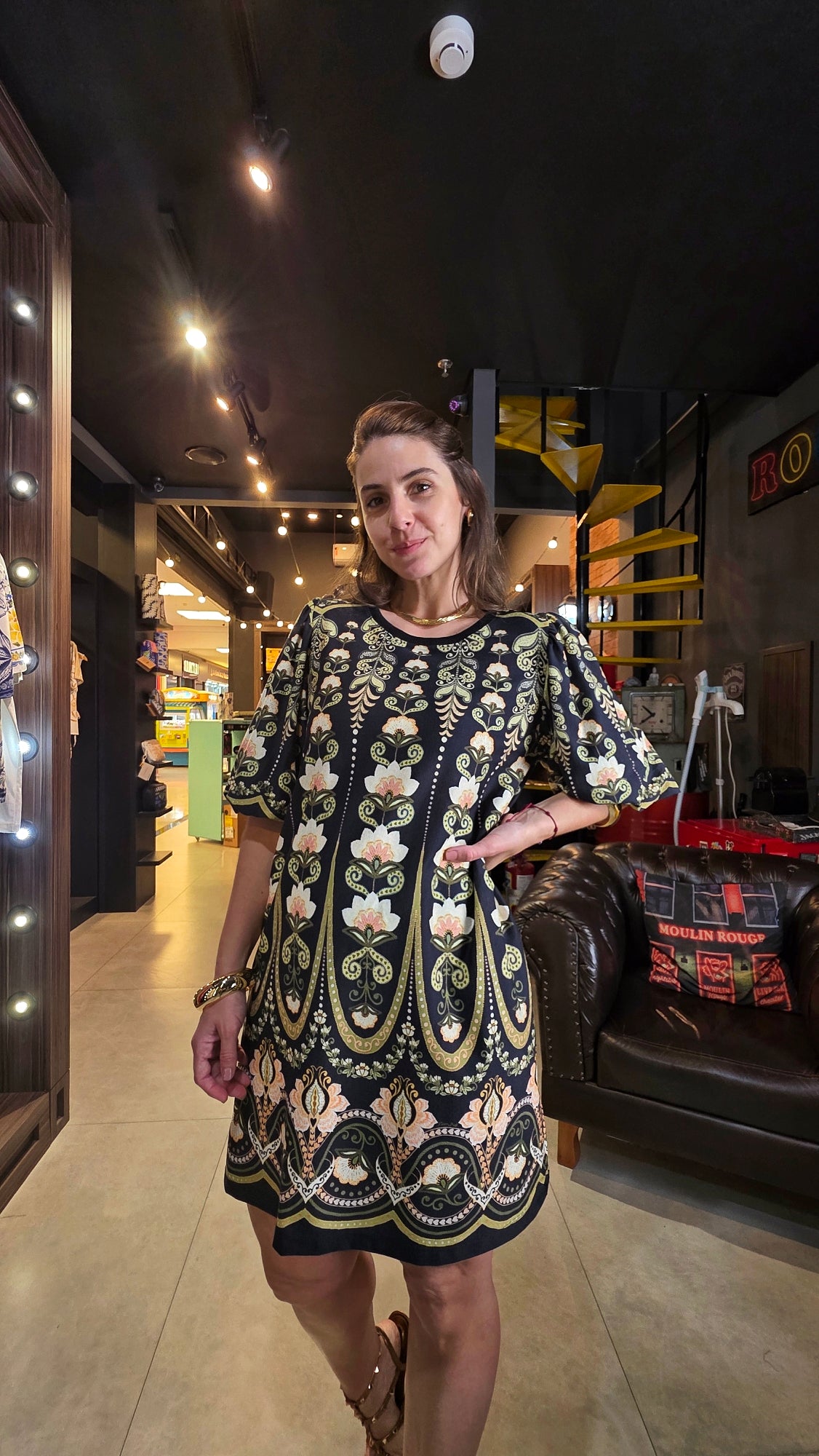 Vestido Farm Tshirt MG Fofa Nikita Estampado