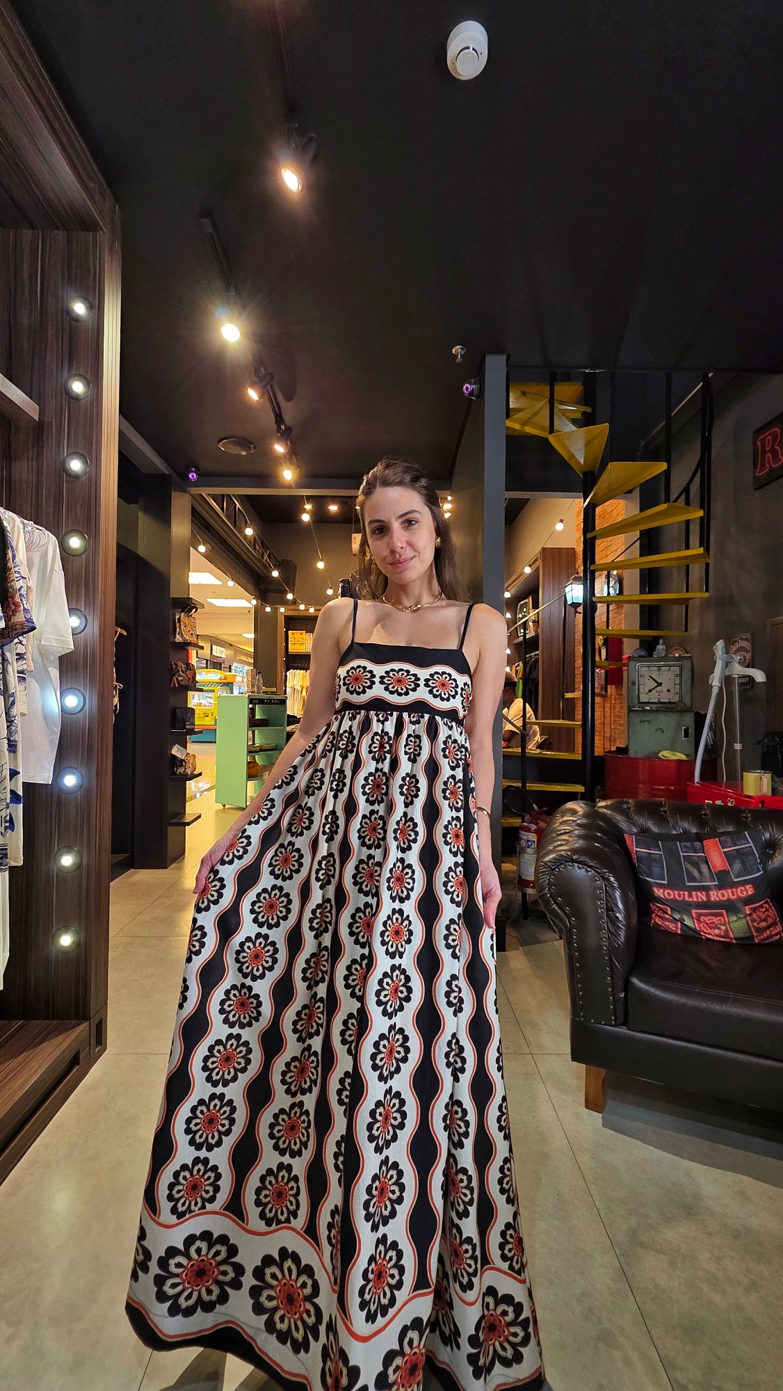 Vestido Farm Cropped Fiorella Estampado