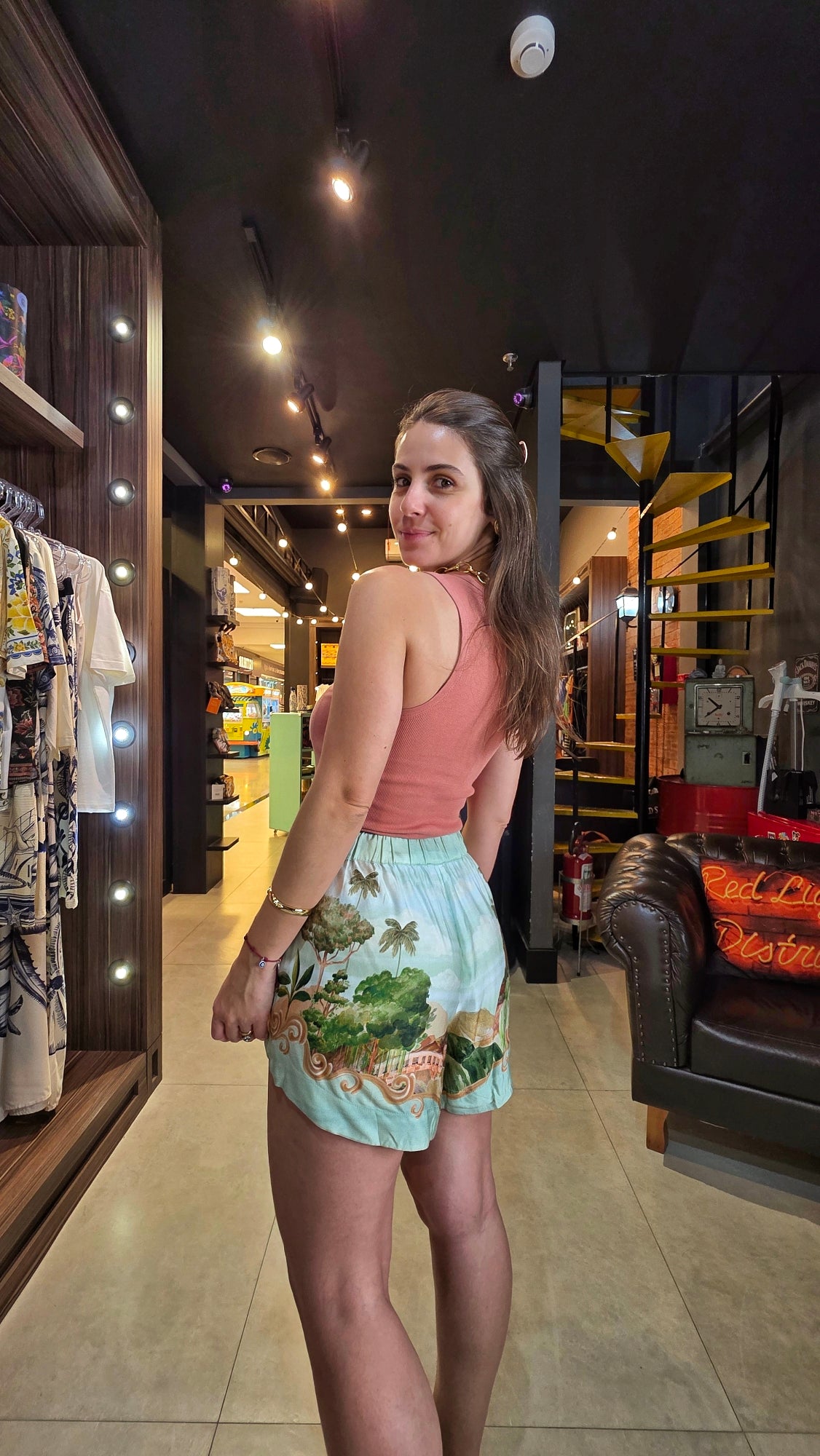 Short Farm  Passeio No Parque Estampado