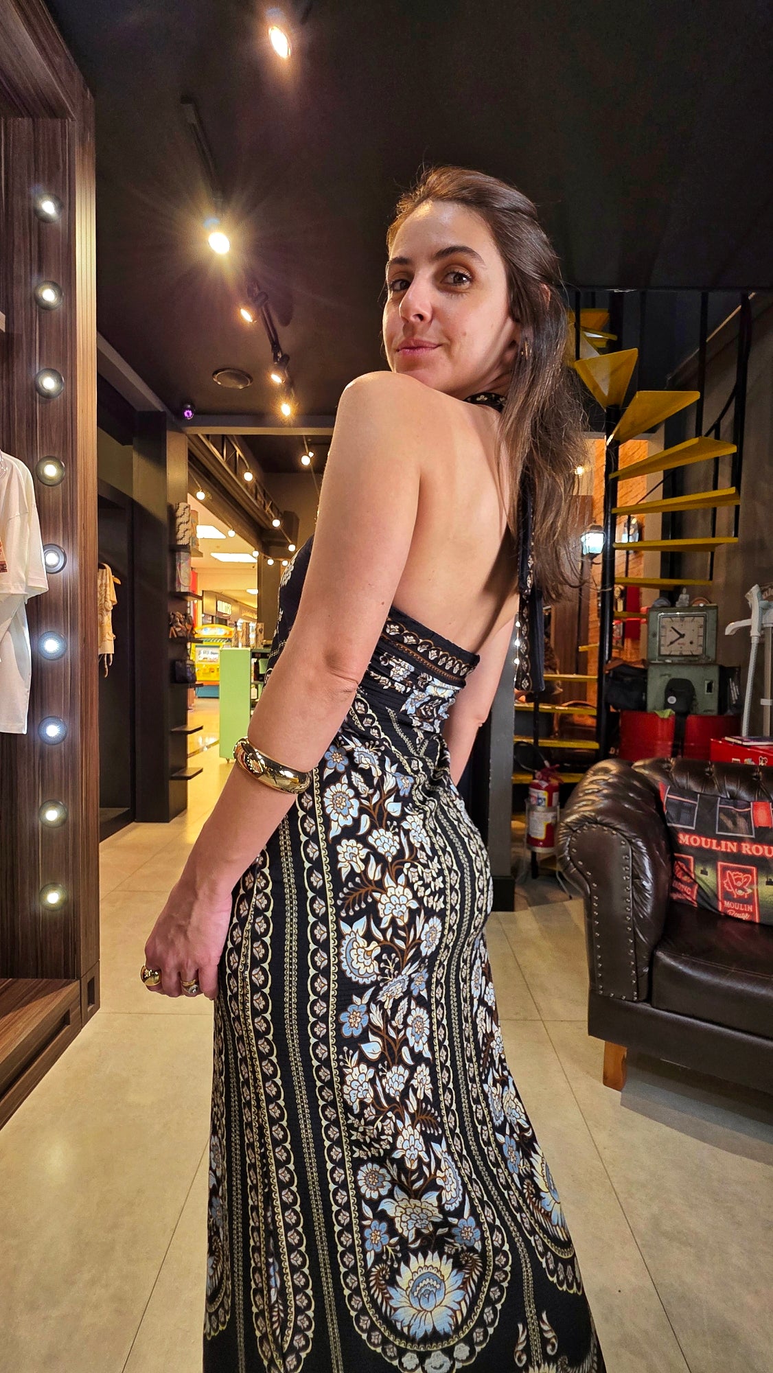 Vestido Farm Midi Daniela Estampado