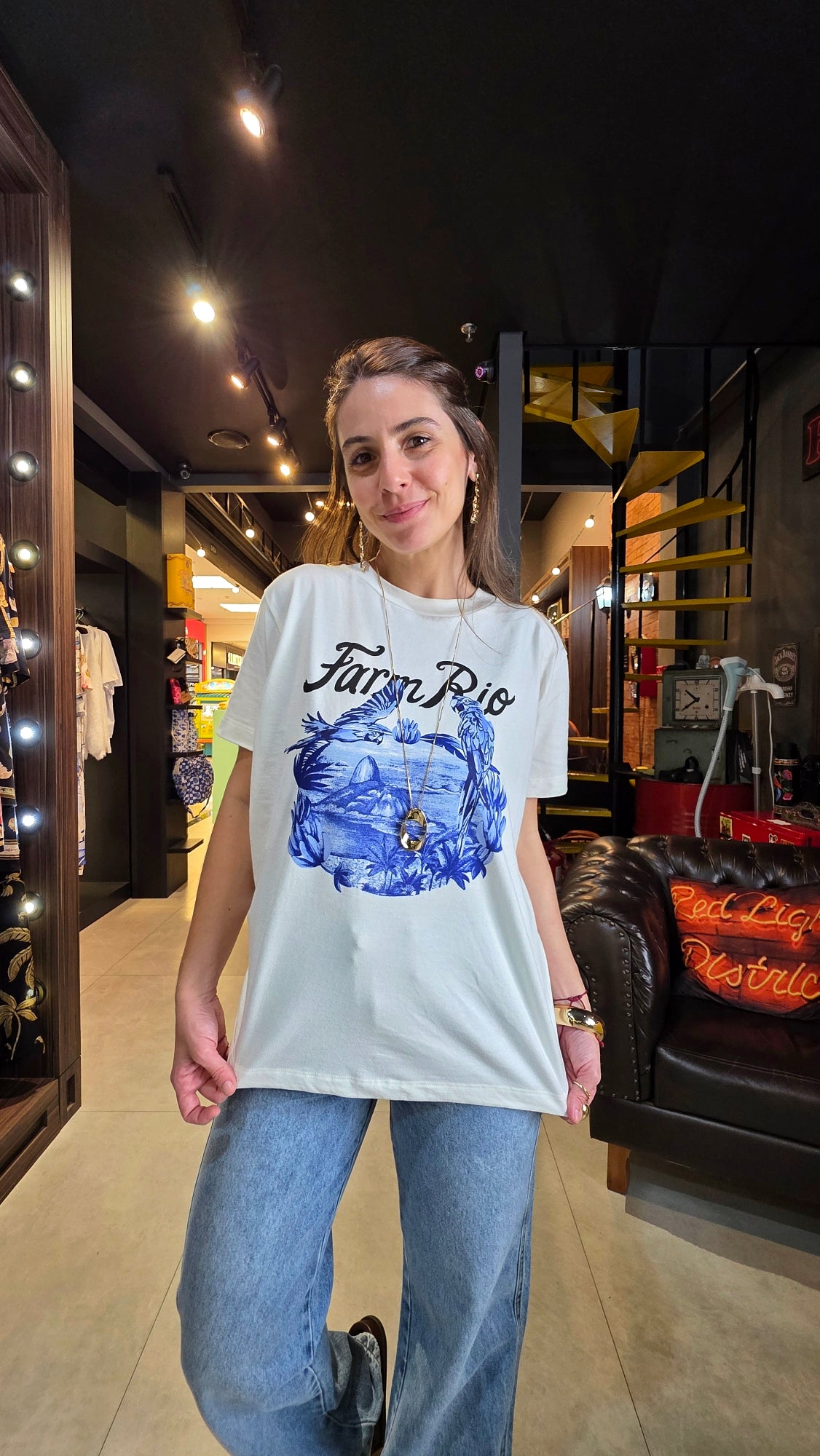 Tshirt Farm Fit Portal Araras Estampado