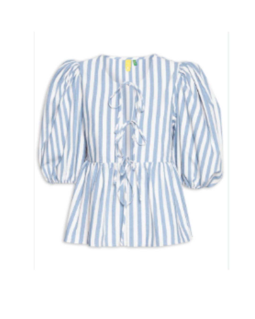 Blusa Farm Mangas Listra Bicolor