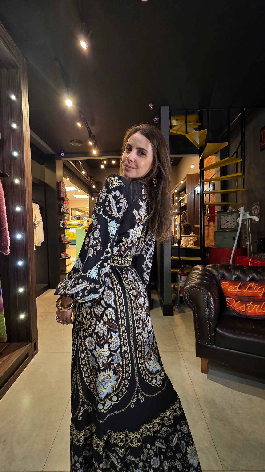 Vestido Farm Cropped Daniela Estampado